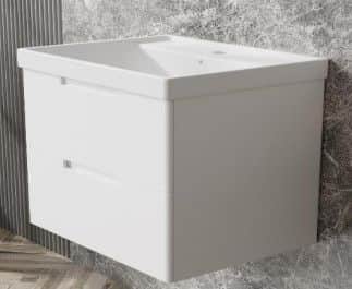 Kupatilski ormaric sa umivaonikom lavabo Tina 80cm bijeli R