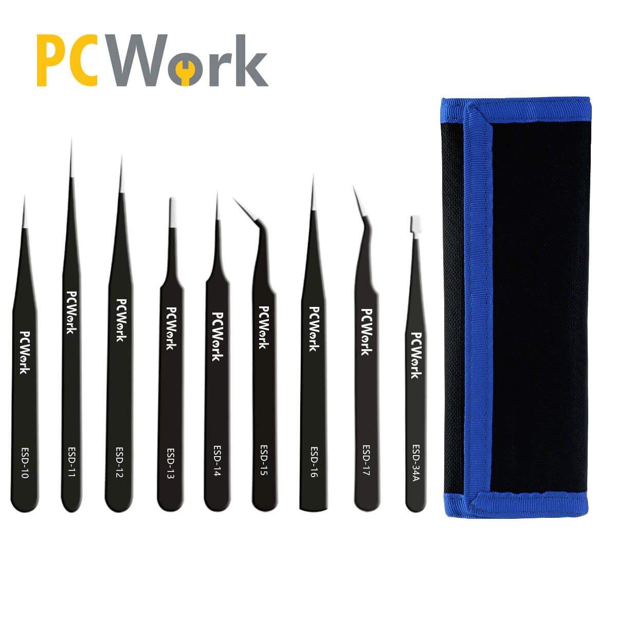 SET PRECIZNIH PINCETA OD NEHRĐAJUĆEG ČELIKA PCW08G