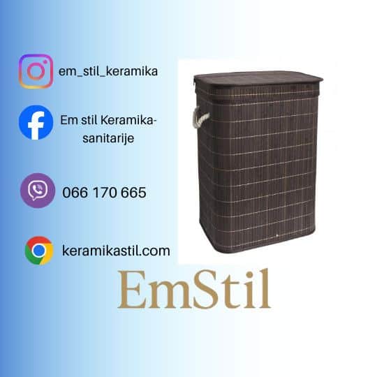 Bambus korpa za veš 40x30x60cm C-07-050B