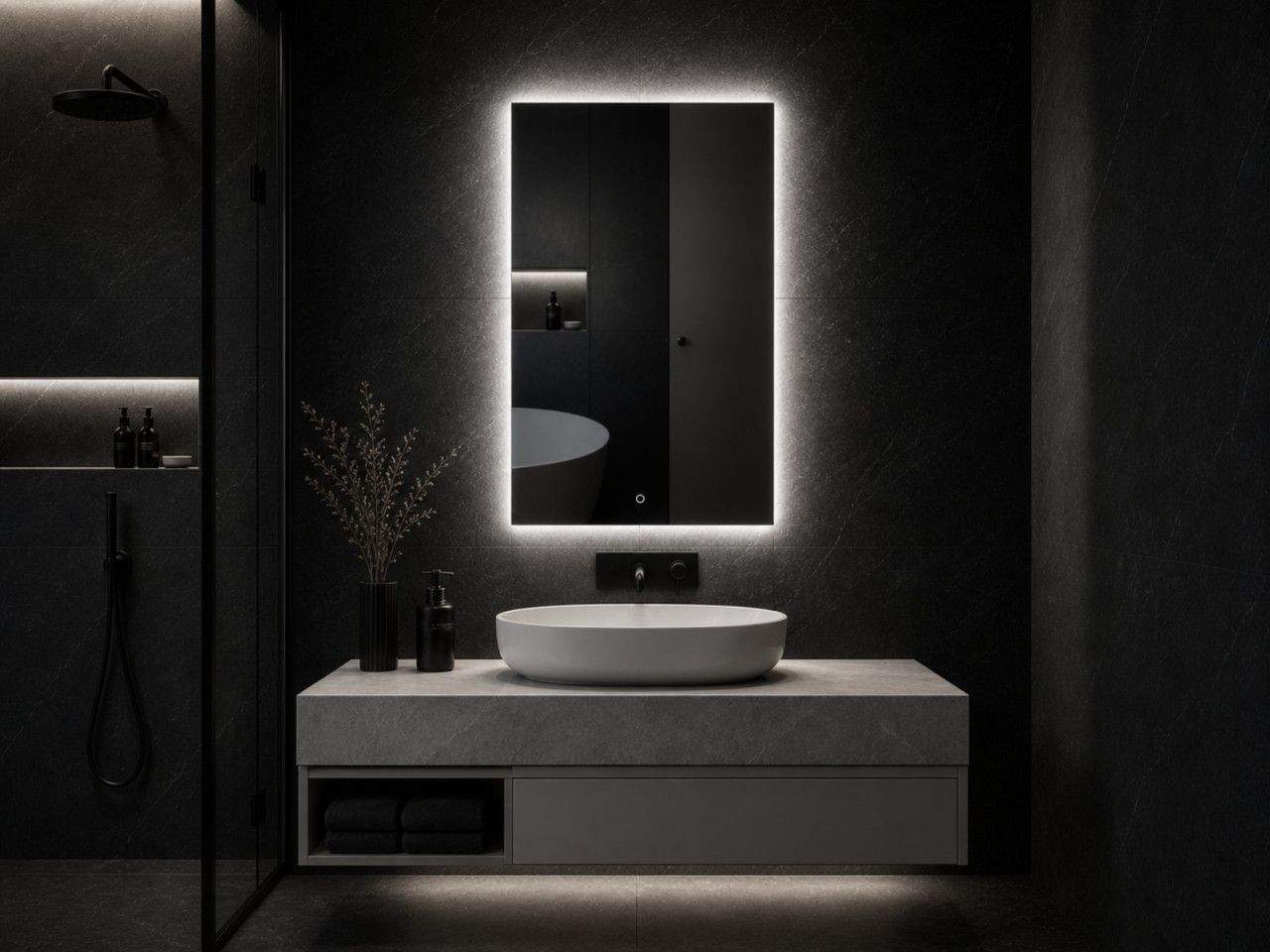 Led ogledalo 60x80 za kupatilo Emily 6000k