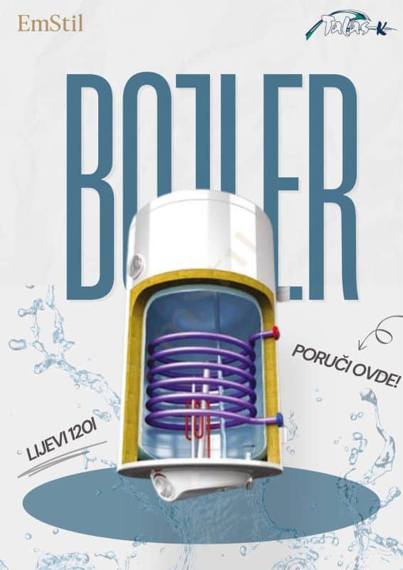 Bojler kombinovani lijevi 120l Elit