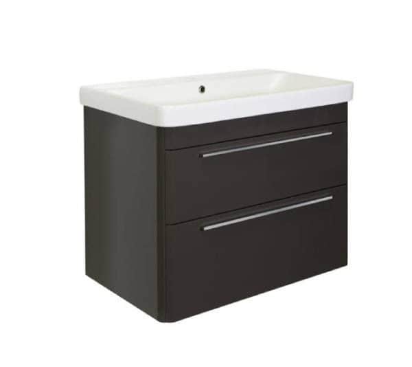 Kupatilski ormarić 80cm Luxury Snow Antracit