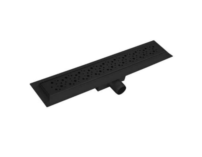 Tuš kanalica inox 60cm crna Luna AquaLux