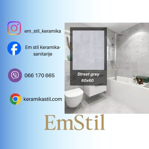 Keramičke pločice  60x60 Street grey 1195