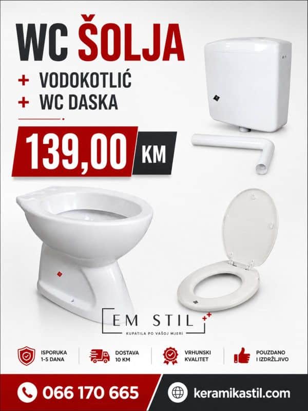 Wc solja, Vodokotlic,wc daska pvc