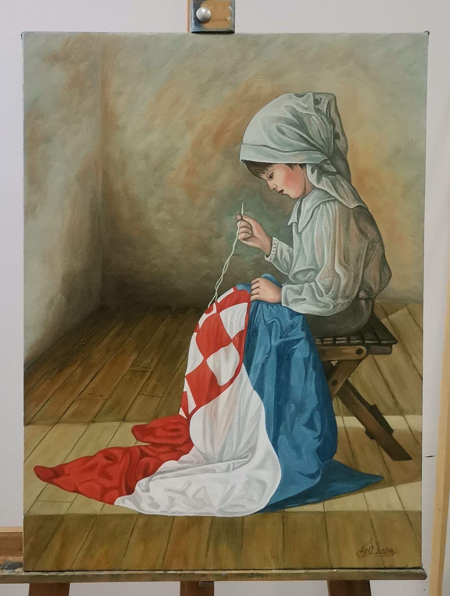 Vezak vezla - ulje na platnu