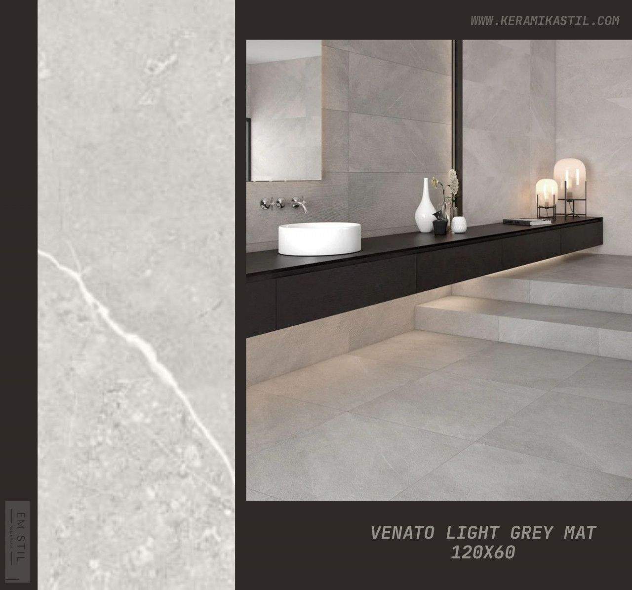 Keramičke pločice 120x60 VENATO LIGHT GREY MAT 1101