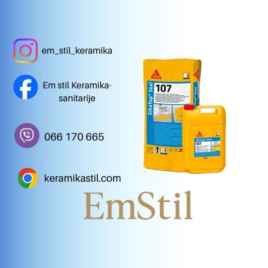 Hidroizolacija dvokomponentna SIKA Top Seal 107 sivi 20/1 komp.B