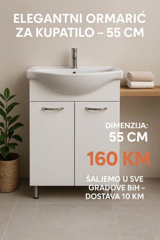 Umivaonik sa ormaricem 55 cm kupatilski ormar AKCIJA