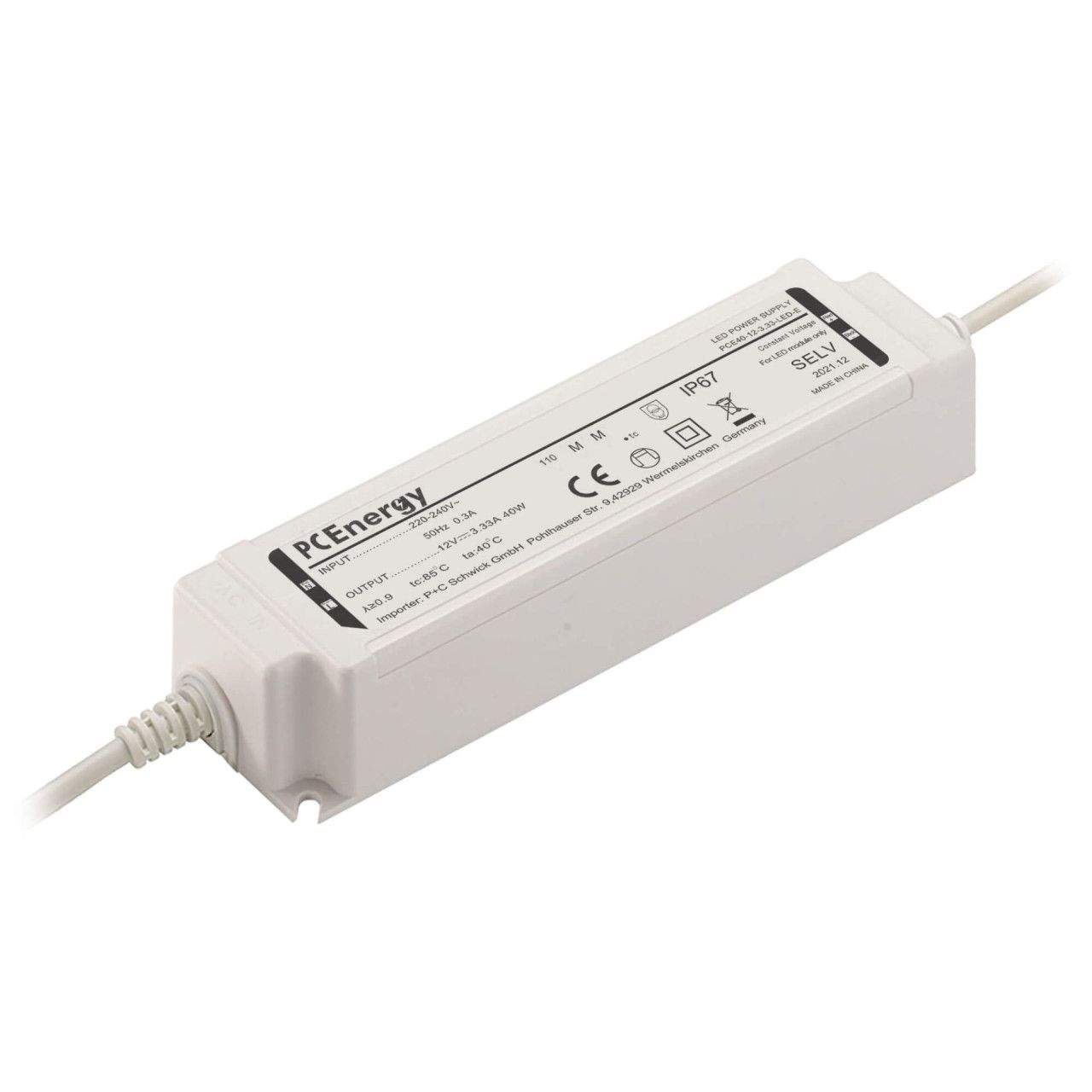 VODOOTPORNO LED NAPAJANJE PCE40-12-3,33-LED-E