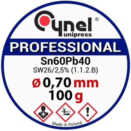 Tinol 0,7mm/100g (Cynel Unipress Sn60Pb40)