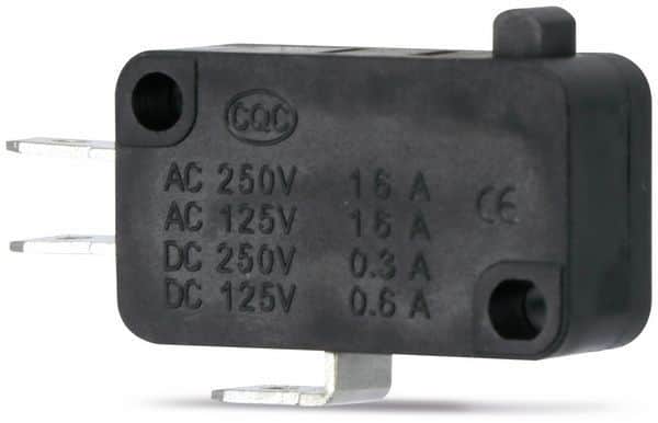 MIKROPREKIDAČ BEZ POLUGE MS-A, NO/NC. 250V/16A