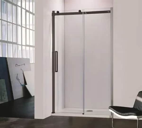 Tuš klizna vrata mat crna 1200x2000 Eckle NKH6121