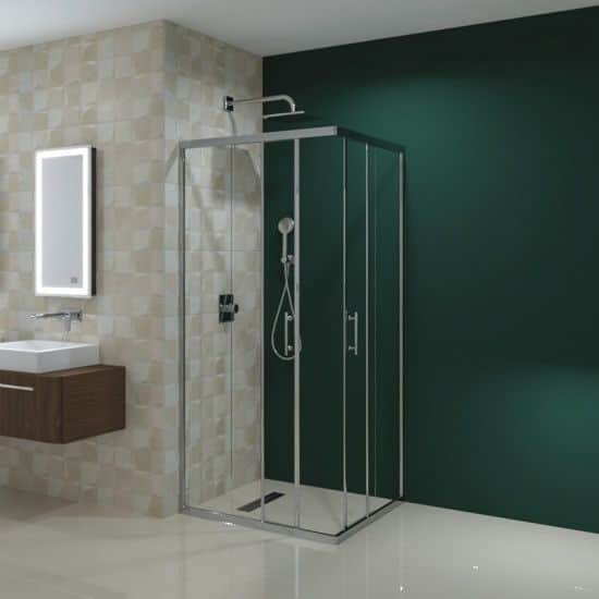 Tuš kabina 120x90 hrom Rocco