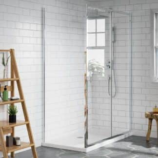 Tuš kabina 100x90 ST 6mm otvor na jednoj strani Atlantis Combo R