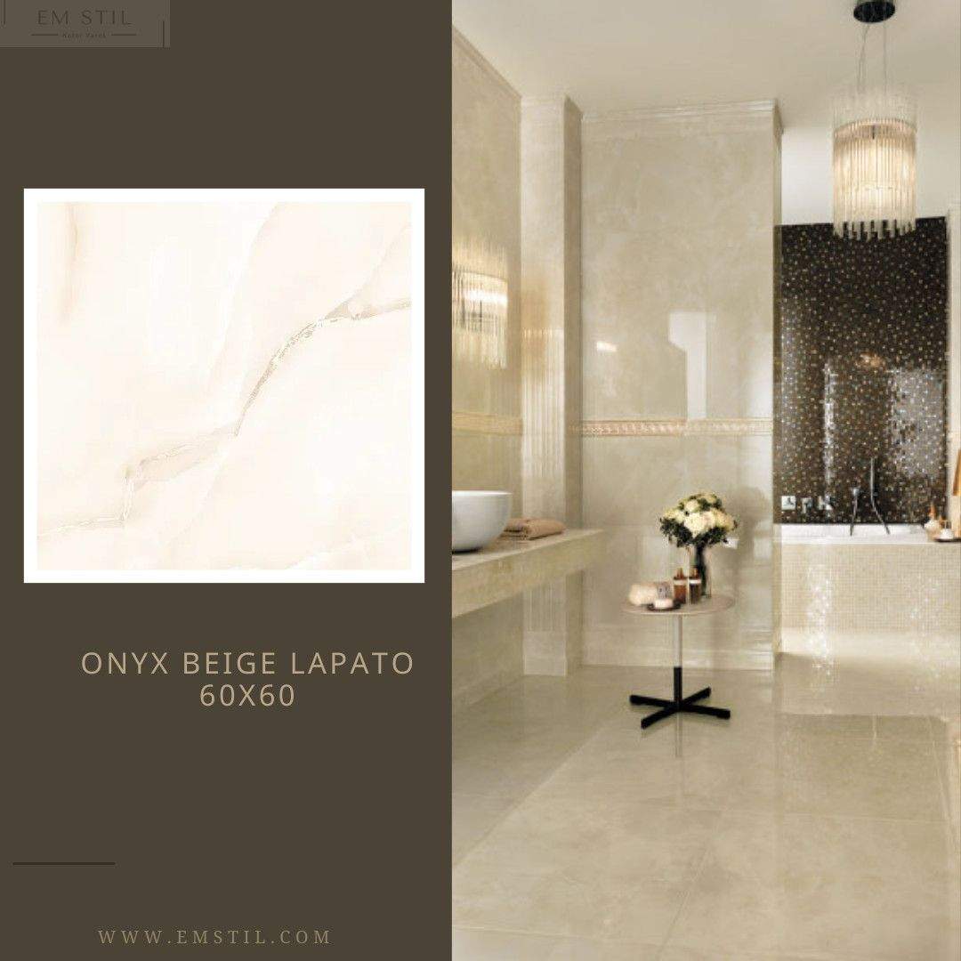 Pločica 60x60 ONXY BEIGE LAPATO 1001