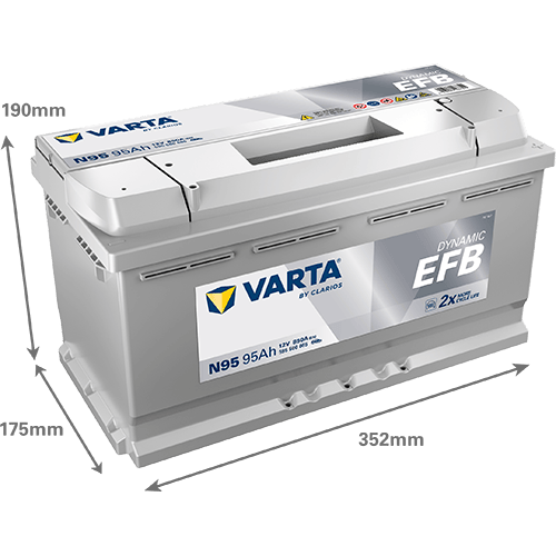 Akumulator VARTA Dynamic EFB 12V 95Ah 850A (N95)