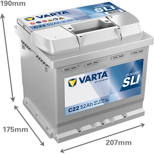 Akumulator VARTA Dynamic SLI 12V 52Ah 470A (C22)