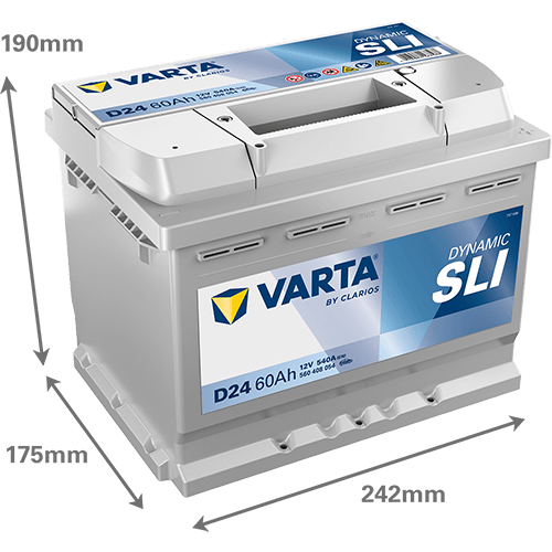 Akumulator VARTA Dynamic SLI 12V 60Ah 540A (D24)