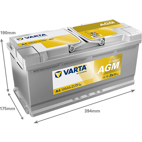 Akumulator VARTA Silver Dynamic AGM 12V 105Ah 950A (A4)