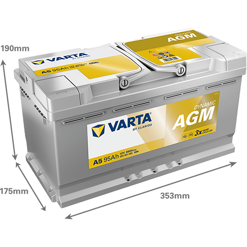 Akumulator VARTA Silver Dynamic AGM 12V 95Ah 850A (A5)