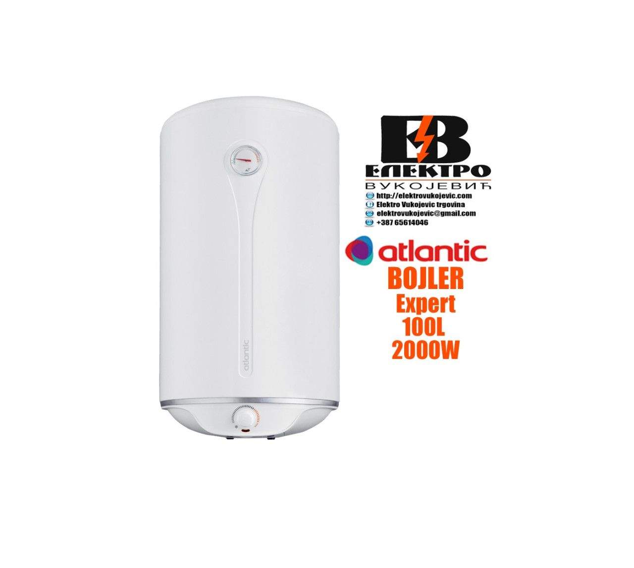 Bojler Bojleri Expert 100L 2000W Atlantik Atlantic