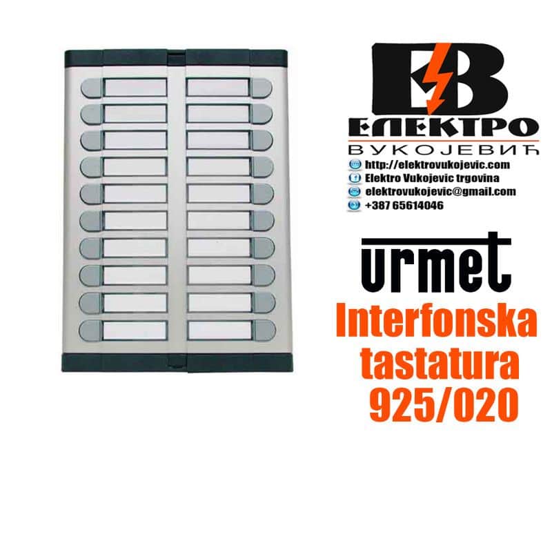 Interfon Portafon Urmet tastatura 925/020