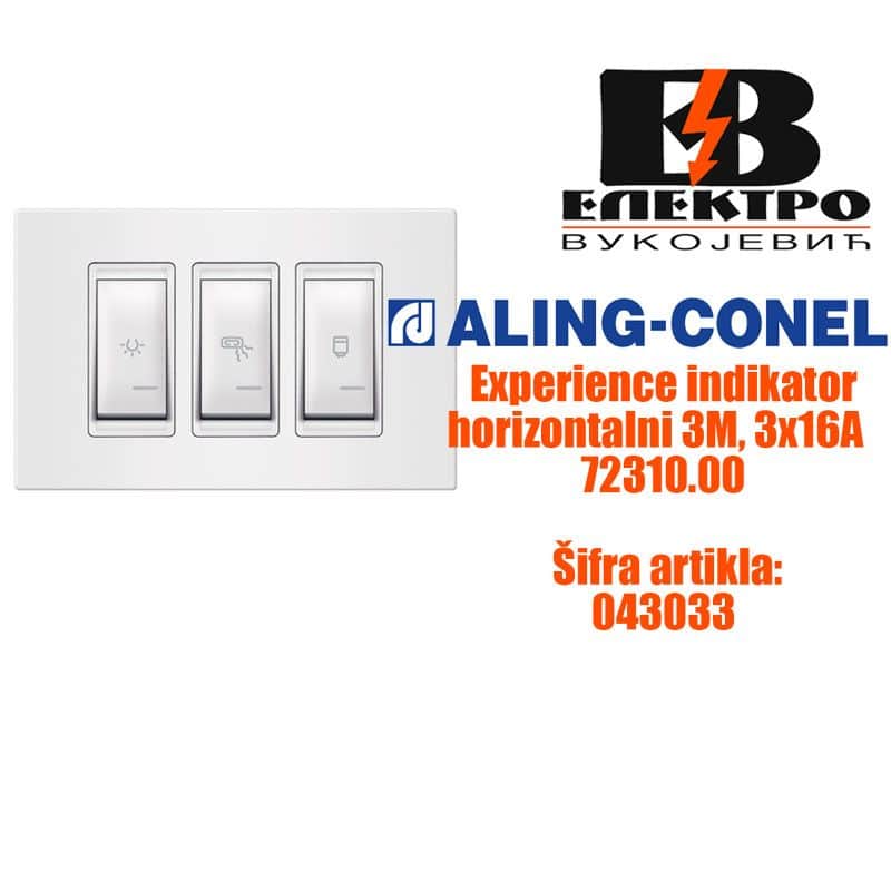 Experience indikator horizontalni 3M 3X16A Aling conel