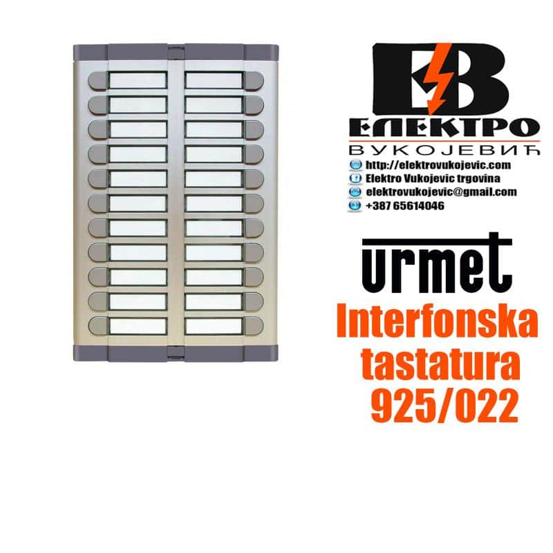 Interfon Portafon Urmet tastatura 925/022