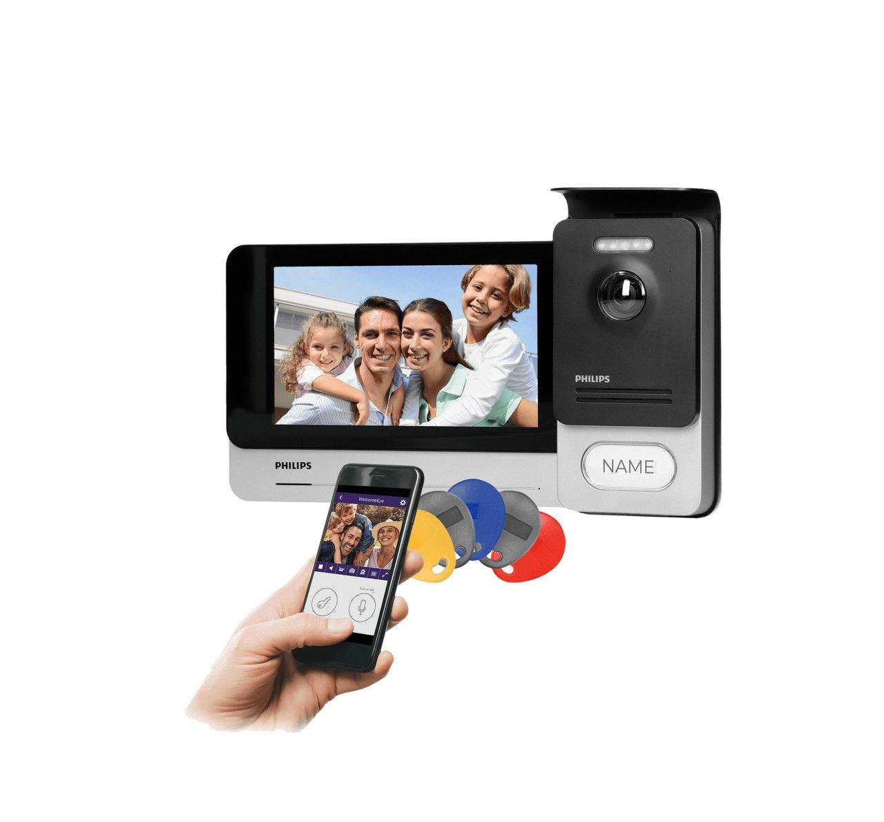 Video interfon  7" Wi-Fi smartphone app Philips