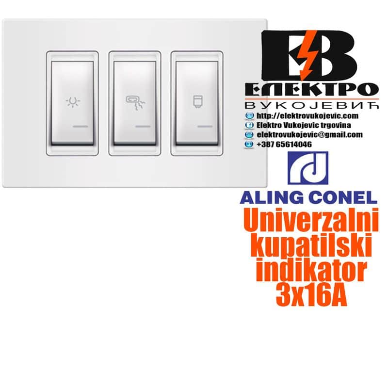 Indikator za kupatilo univerzalni 3x16A