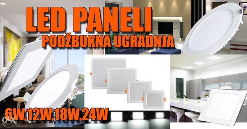 LED PANELI LED PANEL PODŽBUKNI 6W 12W 18W 24W