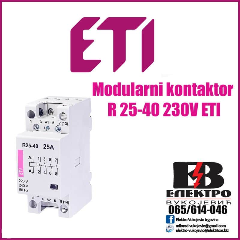 Modularni kontaktor  R 25-40 230V ETI