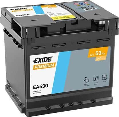 Exide Premium EA530 – Snaga i Brzo Punjenje za Standardna Vozila