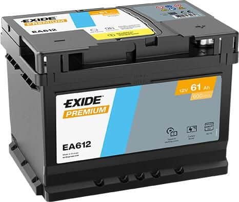 Exide Premium EA612 – Vrhunske Performanse u Niskom Kućištu