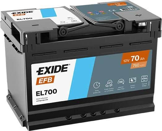 Exide Start-Stop EFB EL700 – Pouzdana Snaga za Gradsku Vožnju