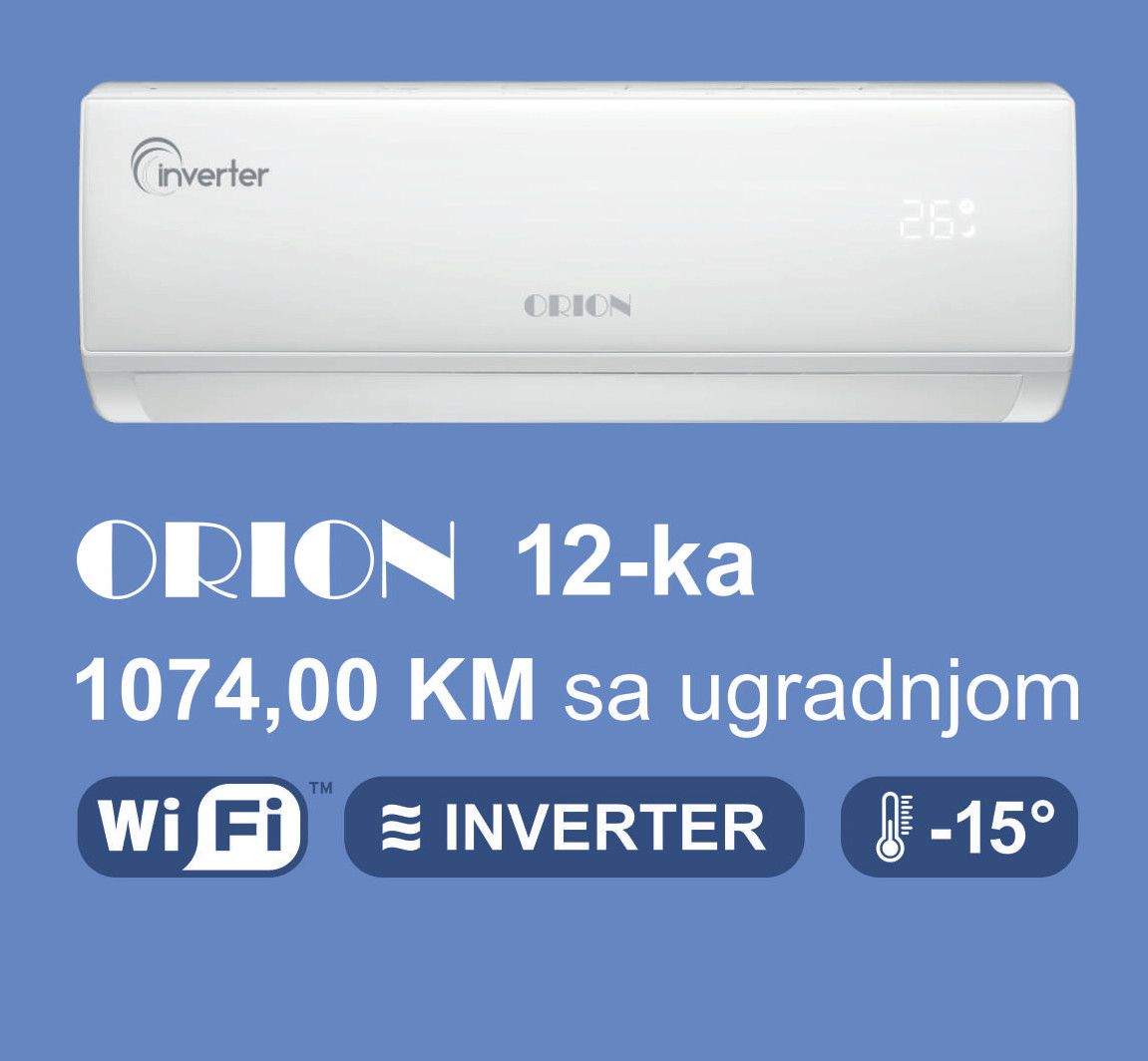KLIMA INVERTER ORION 12 WIFI SA UGRADNJOM