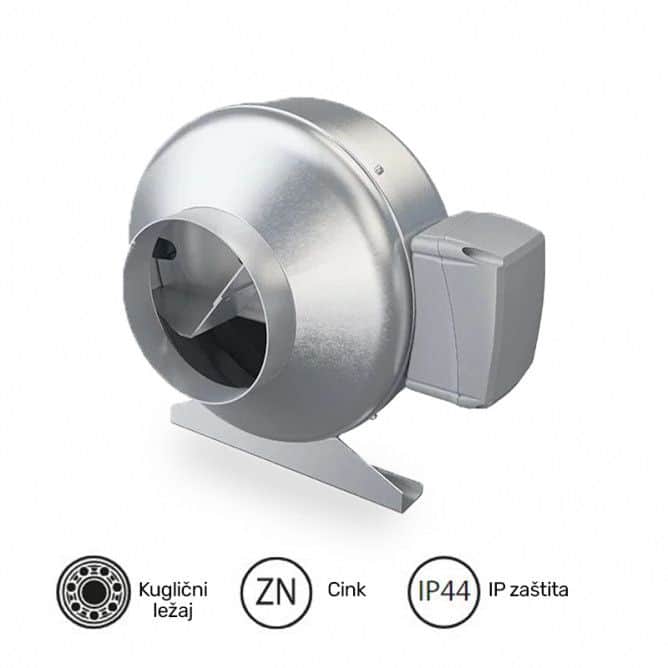 VENTILATOR MARS FI 150 GDF TURBINA KANALNI TURBO FI150