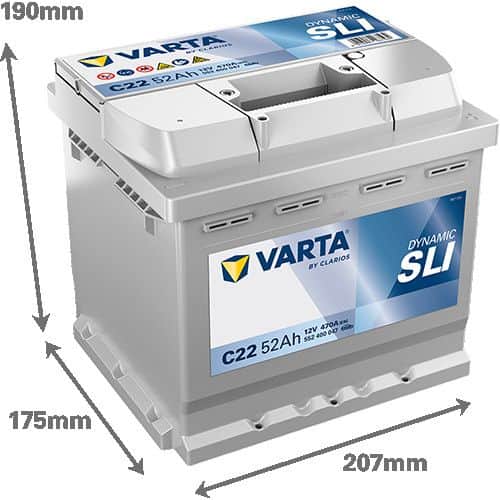 Akumulator VARTA Dynamic SLI 12V 52Ah 470A (C22)