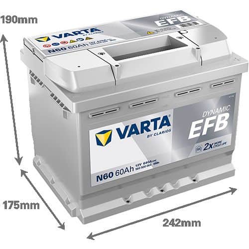 Akumulator VARTA Blue Dynamic EFB 12V 60Ah 640A (N60)