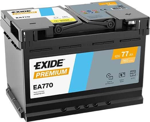 Exide Premium EA770 - Maksimalna Snaga i Pouzdanost s Carbon B...