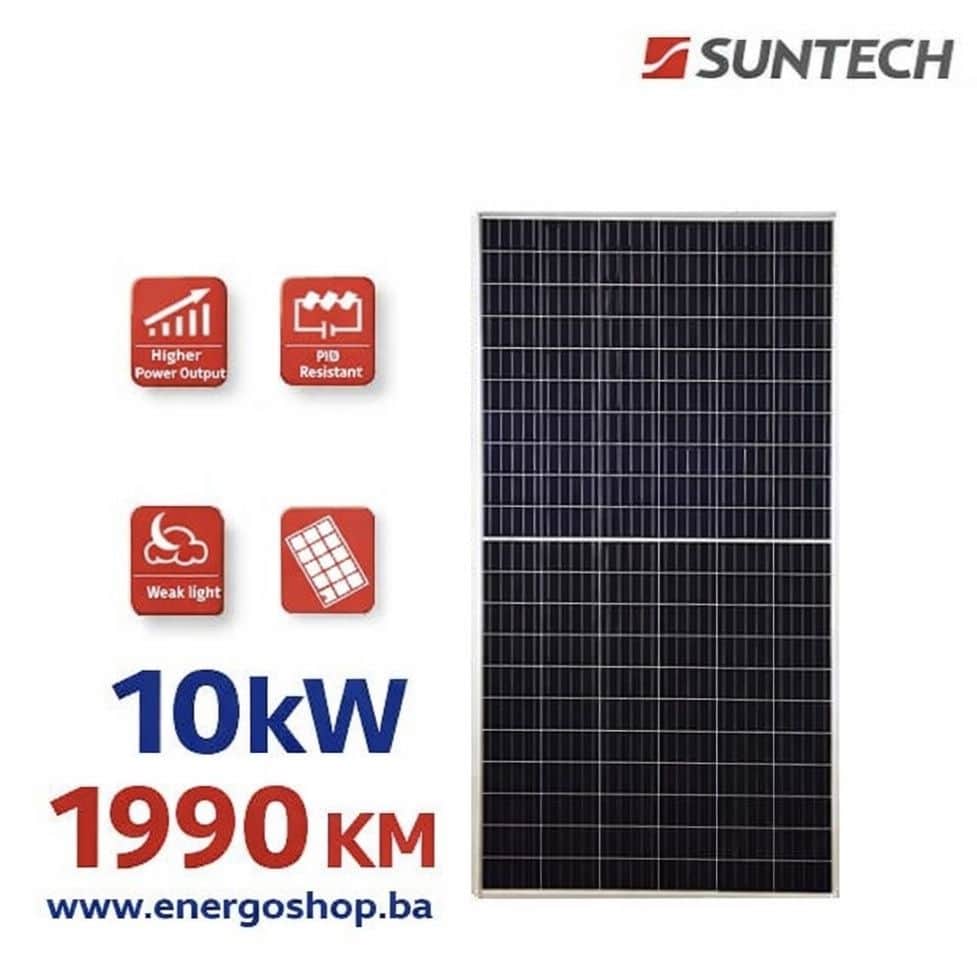 0.19KM/W SUNTECH 670W Solarni Paneli Solarne Elektrane