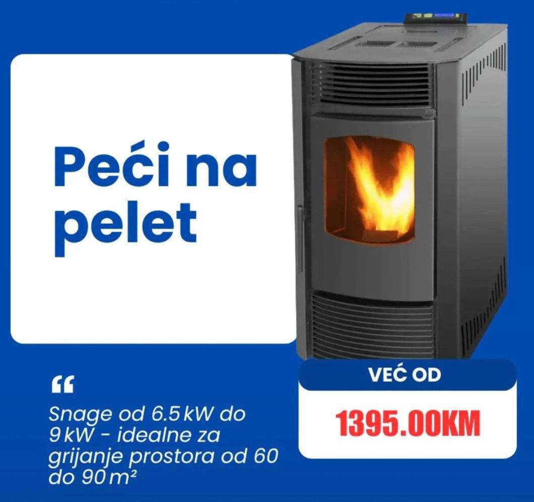 Peć na pelet SOLE 9KW peći grijanje www.energoshop.ba