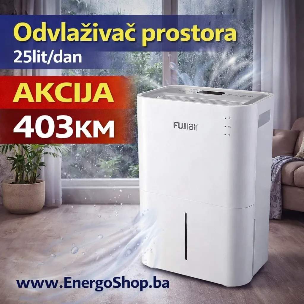 Odvlaživač zraka 25L dnevno Isušivač vlage Odvlaživači