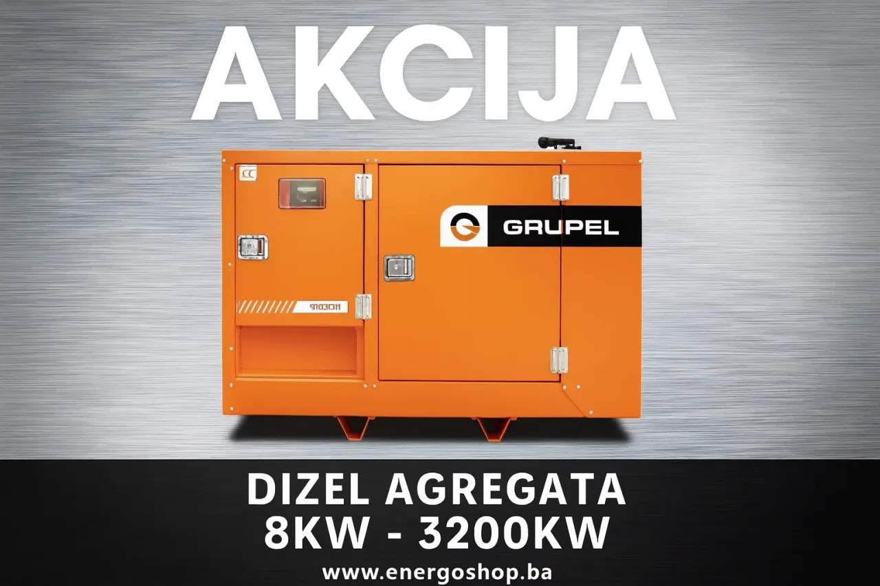 Agregat GRUPEL 20kVA EU proizvodnja dizel agregati