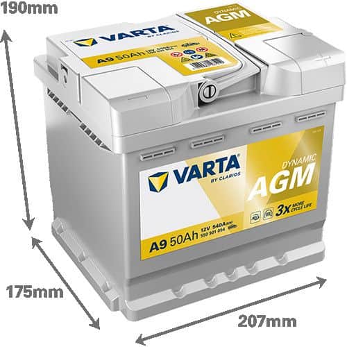 Akumulator VARTA Silver Dynamic AGM 12V 50Ah 540A (A9)