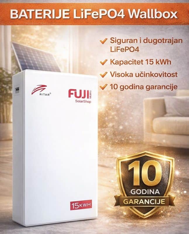 LiFePO4 Akumulatori 51,2V Litij Solarne Baterije