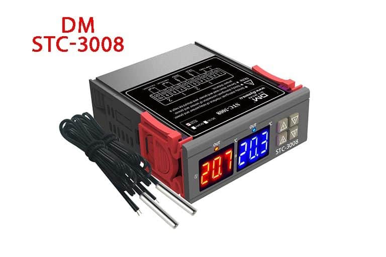 Dupli termostat Dual DM STC 3008 inkubator pilići jaja dva displeja