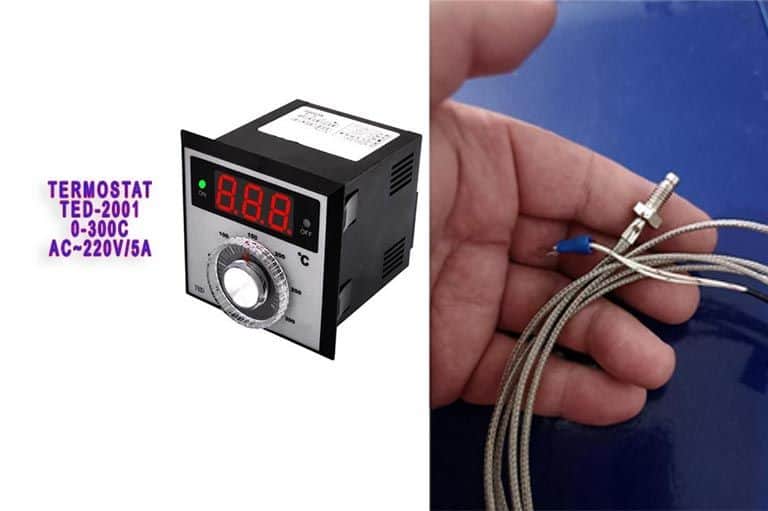 Termostat TED-2001 AC 220V-5A 0-300C + K sonda 1m za temperaturu