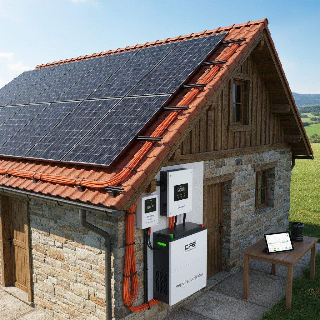 Solarna elektrana - Off-Grid Sustav Growatt 5kW - CFE 10kWh Litij